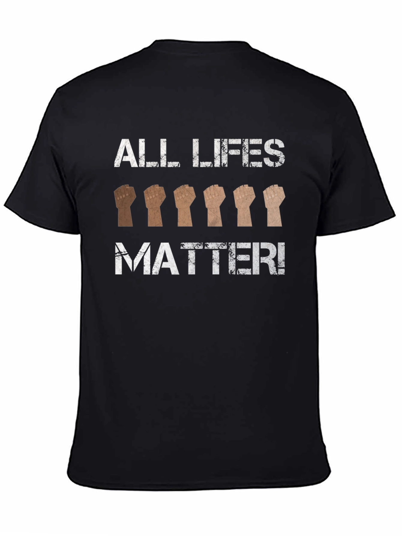 Camiseta Negra Todas Las Vidas Importan