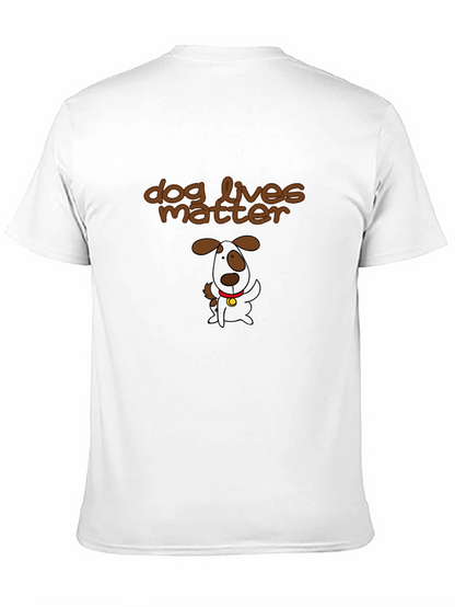 Camiseta Negra con Diseño Dog Lives Matter