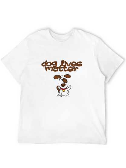 Camiseta Negra con Diseño Dog Lives Matter