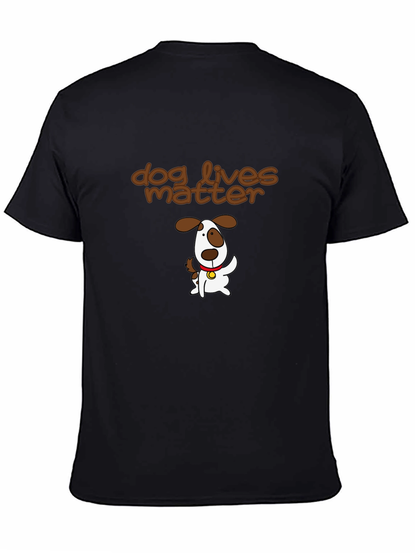 Camiseta Negra con Diseño Dog Lives Matter
