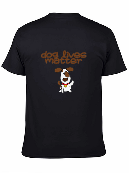 Camiseta Negra con Diseño Dog Lives Matter