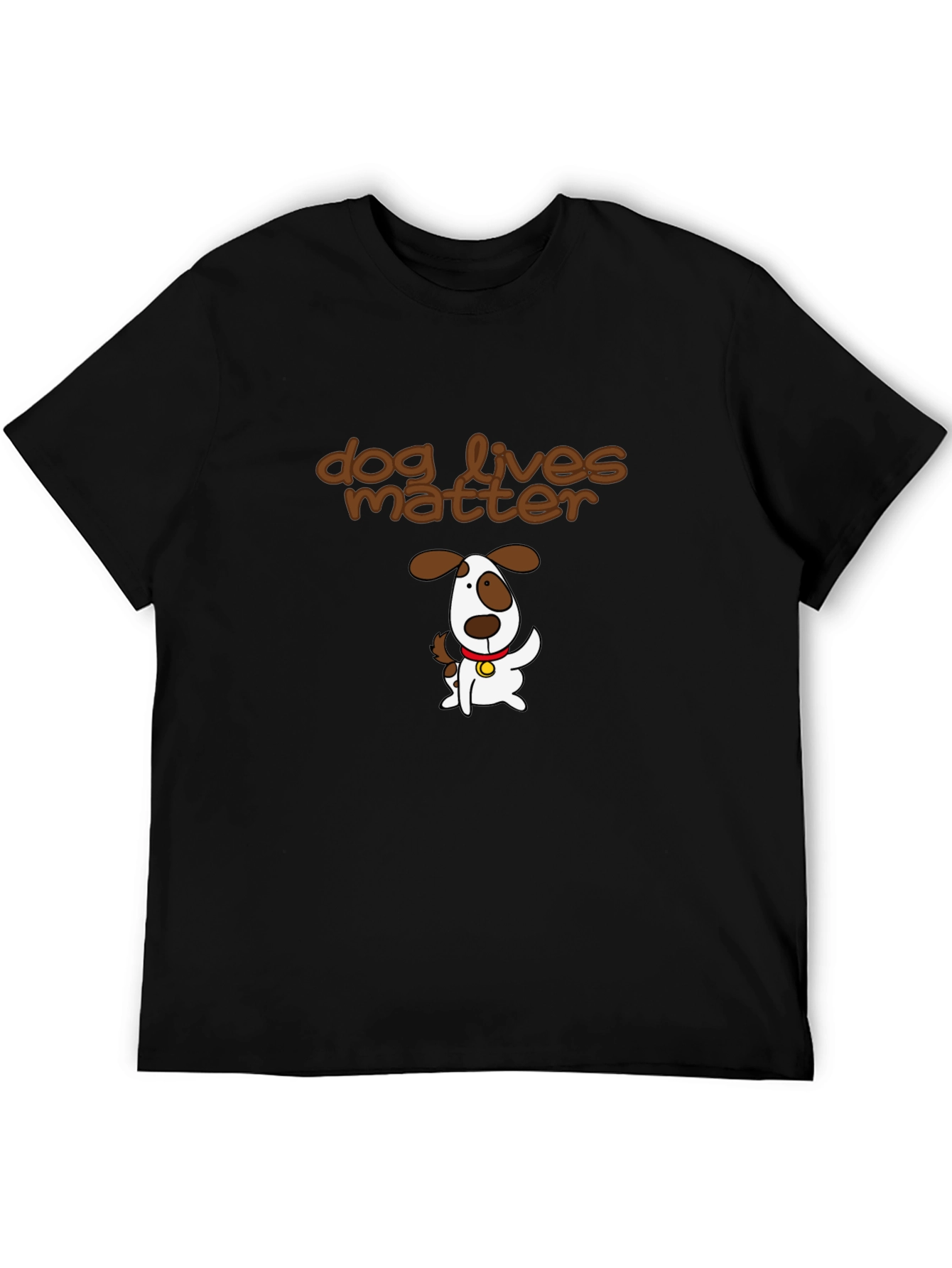 Camiseta Negra con Diseño Dog Lives Matter