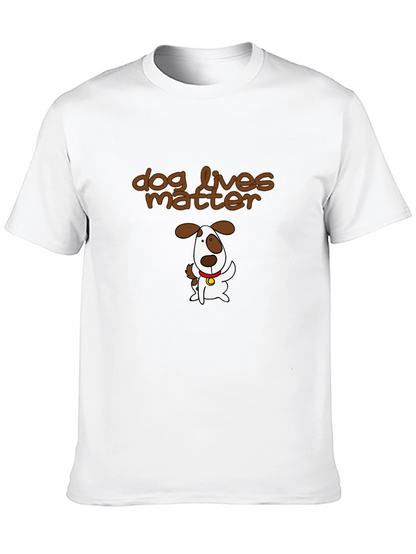 Camiseta Negra con Diseño Dog Lives Matter