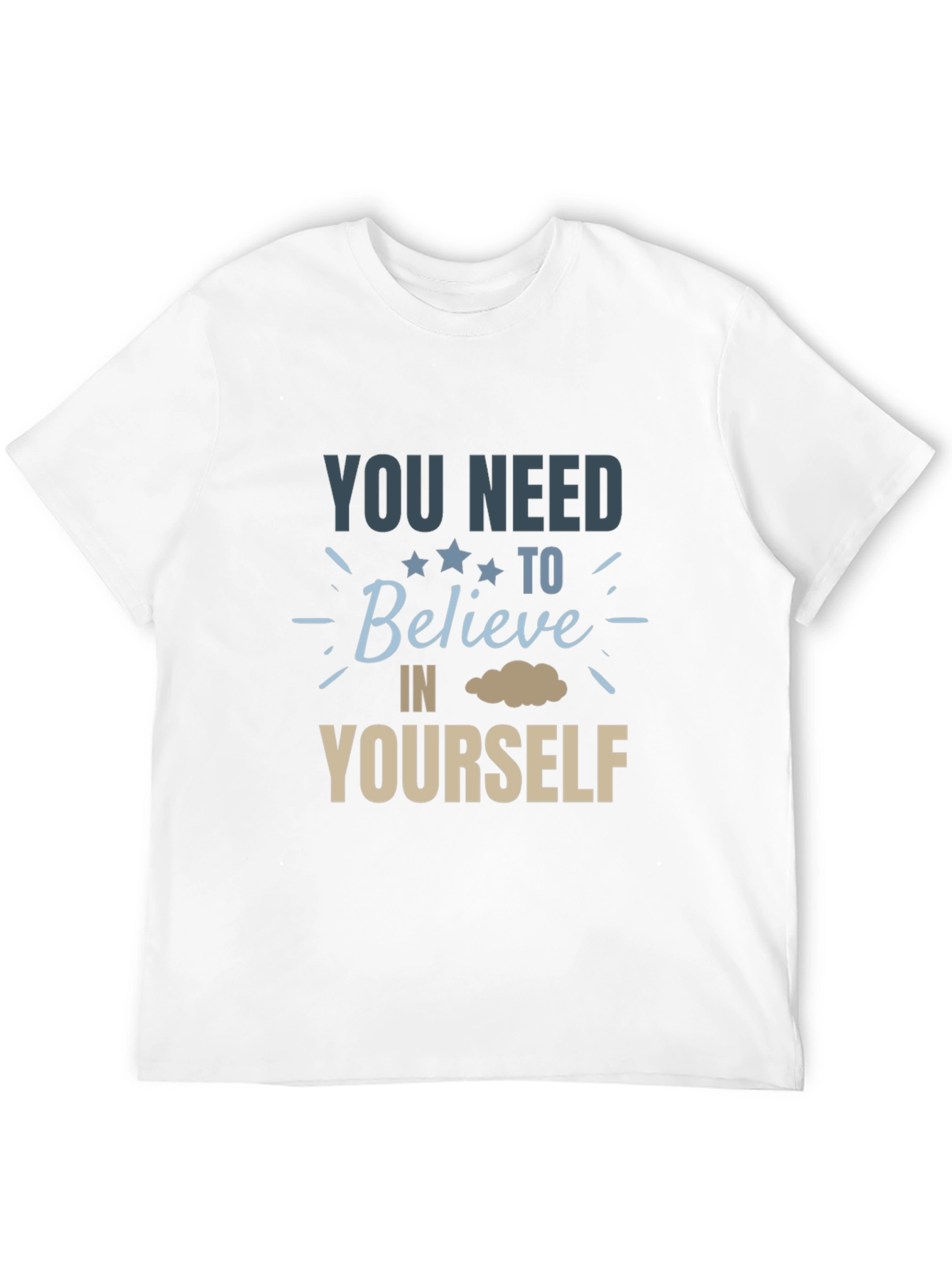 Camiseta Negra: Cree en Ti Mismo