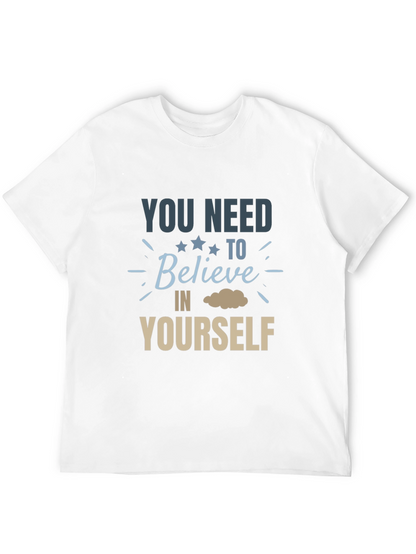 Camiseta Negra: Cree en Ti Mismo