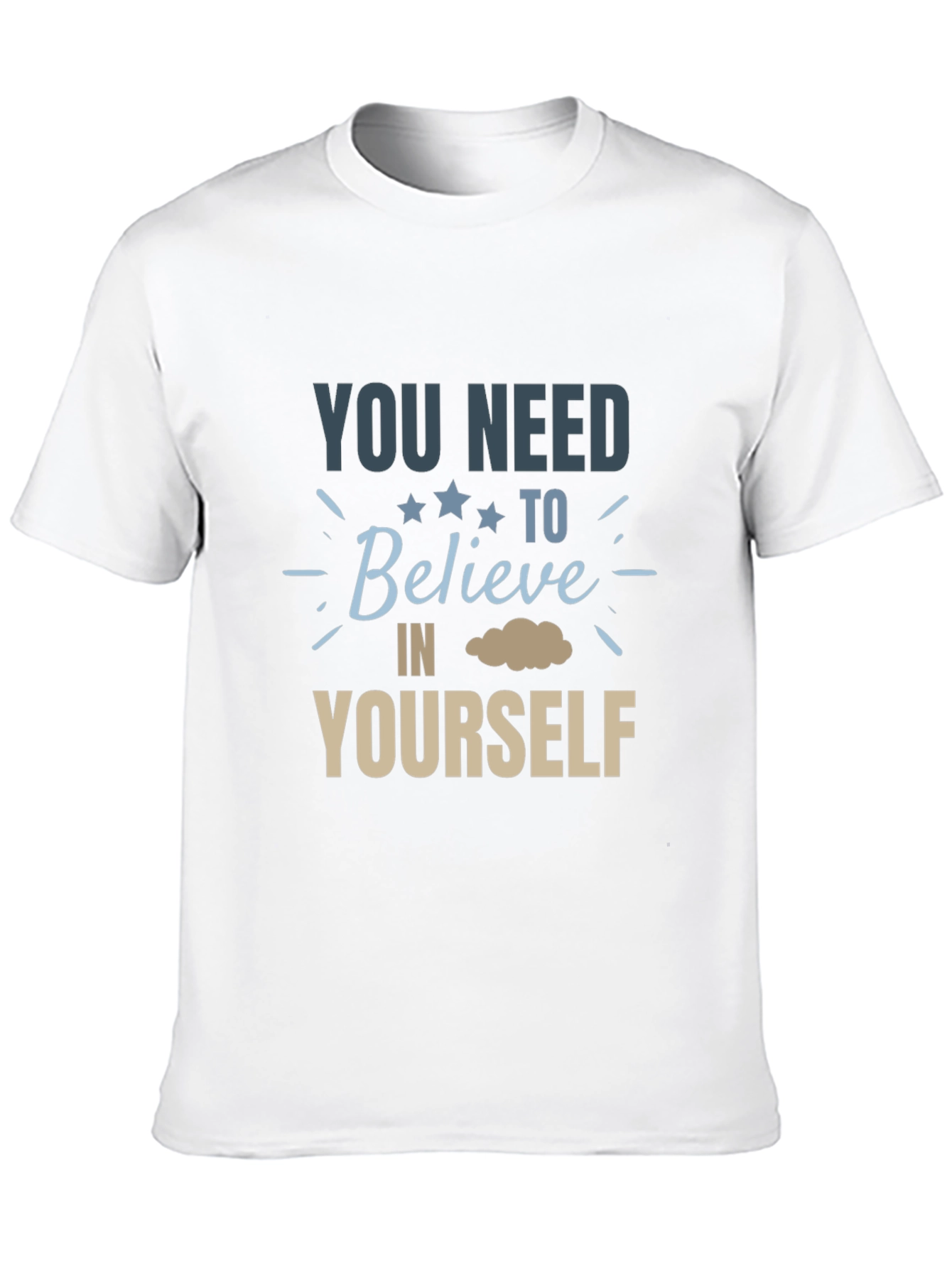 Camiseta Negra: Cree en Ti Mismo