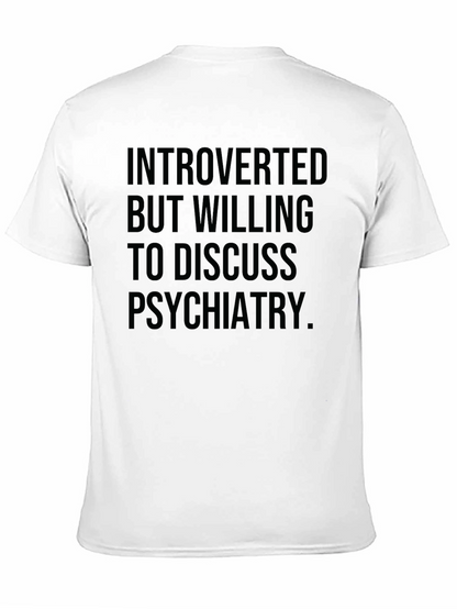 Camiseta Negra: Introvertido psiquiatría