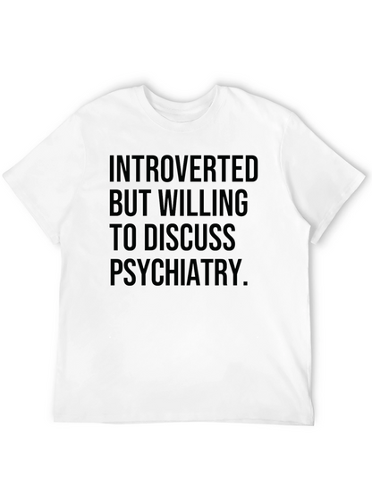 Camiseta Negra: Introvertido psiquiatría