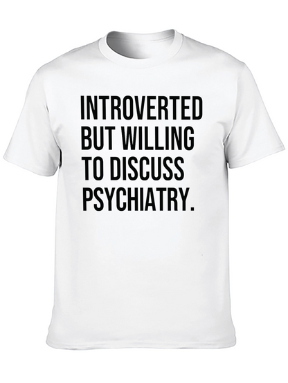 Camiseta Negra: Introvertido psiquiatría