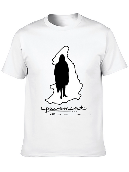 Camiseta Negra Pavement Mujer Silueta Moda