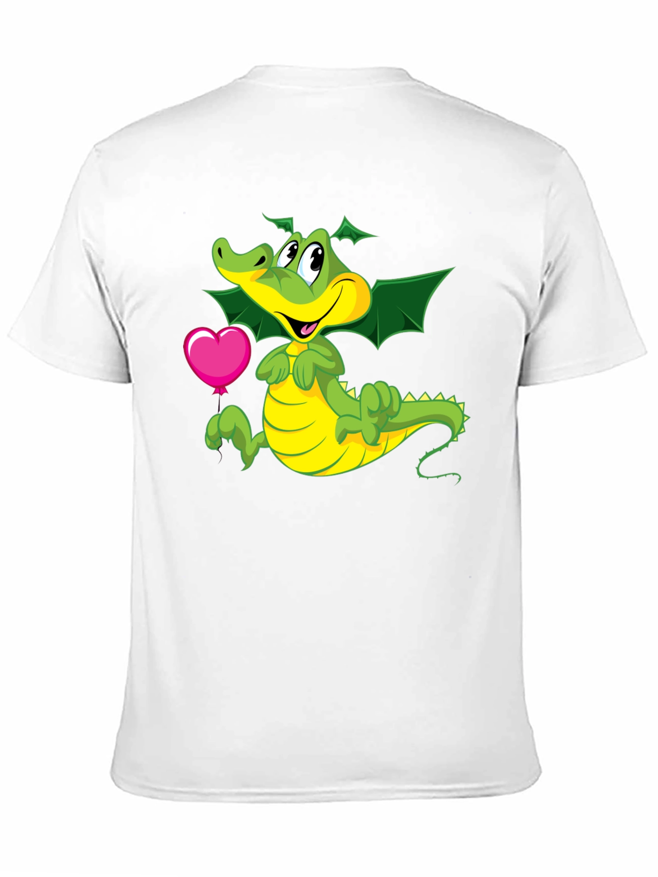 Camiseta Negra con Dragón y Corazón