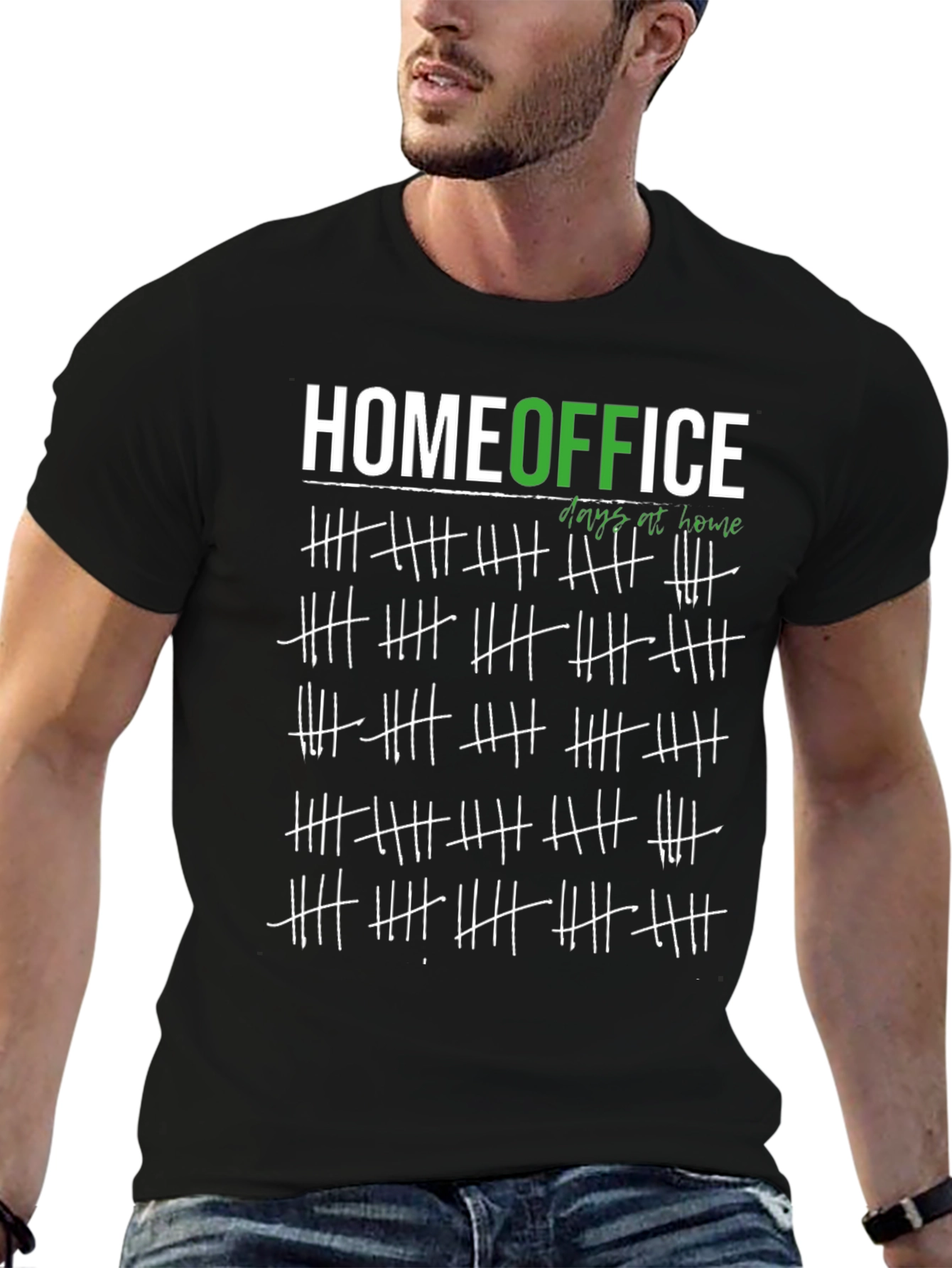 Camiseta Hombre Home Office - Días en Casa