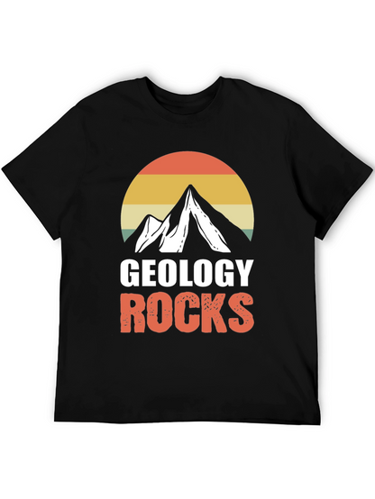 Camiseta Geología Rocks Montaña Retro