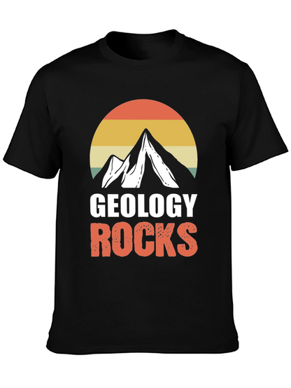 Camiseta Geología Rocks Montaña Retro