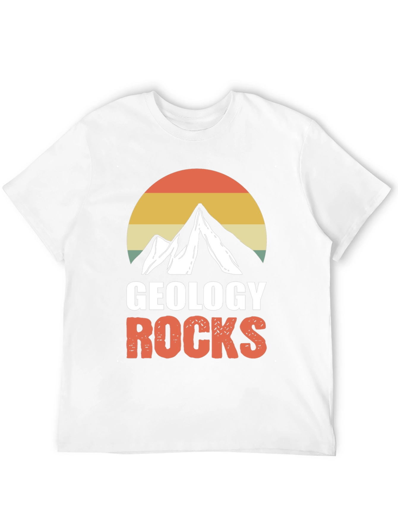 Camiseta Geología Rocks Montaña Retro