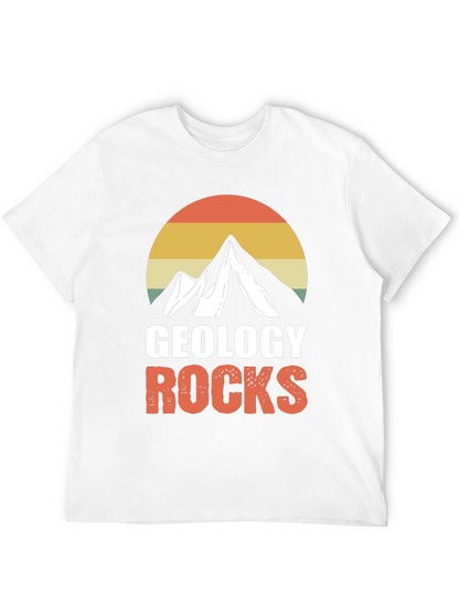 Camiseta Geología Rocks Montaña Retro