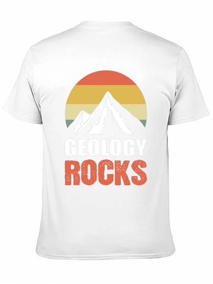 Camiseta Geología Rocks Montaña Retro