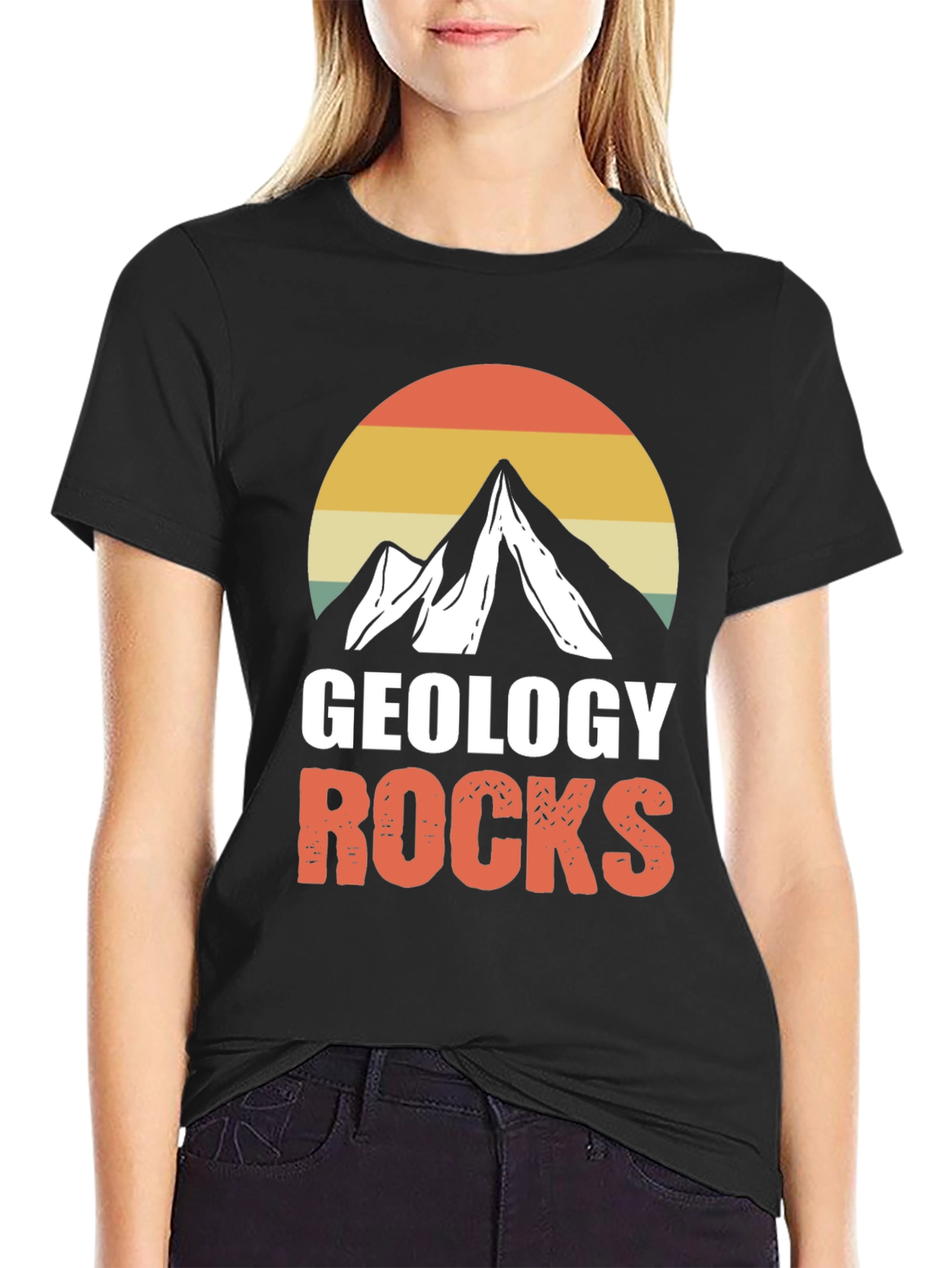 Camiseta Geología Rocks Montaña Retro