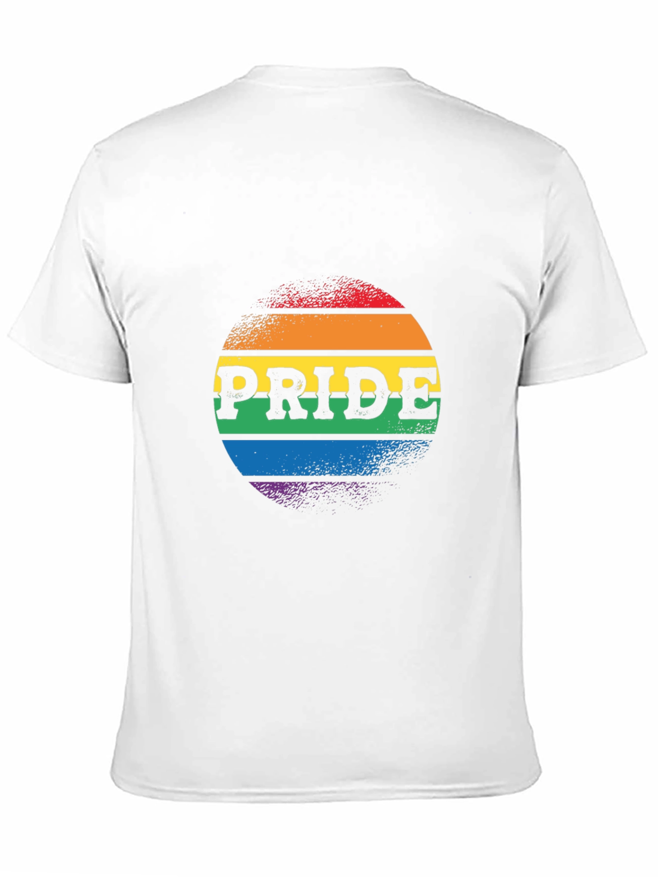 Camiseta Negra Orgullo LGBTQ+ Diseño Circular