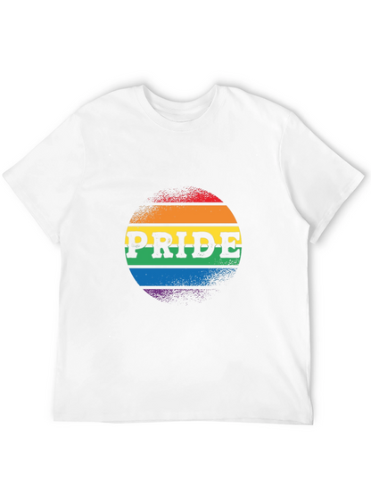 Camiseta Negra Orgullo LGBTQ+ Diseño Circular