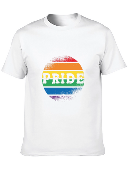 Camiseta Negra Orgullo LGBTQ+ Diseño Circular