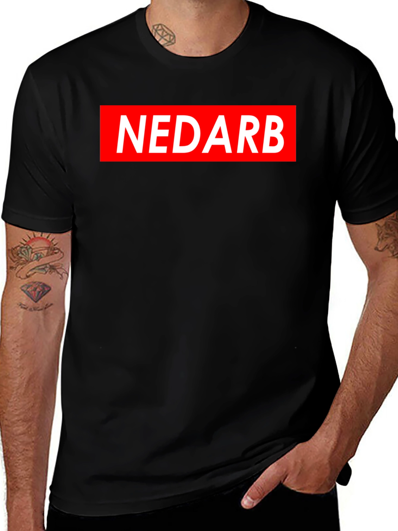 Camiseta Negra NEDARB Estilo Urbano