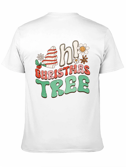 Camiseta Navideña Hi Christmas Tree Retro