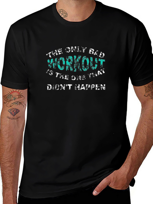 Camiseta Negra Motivacional: El Único Mal Entrenamiento