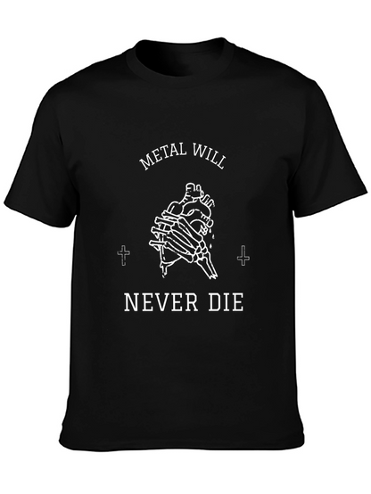 Camiseta Negra Metal Will Never Die