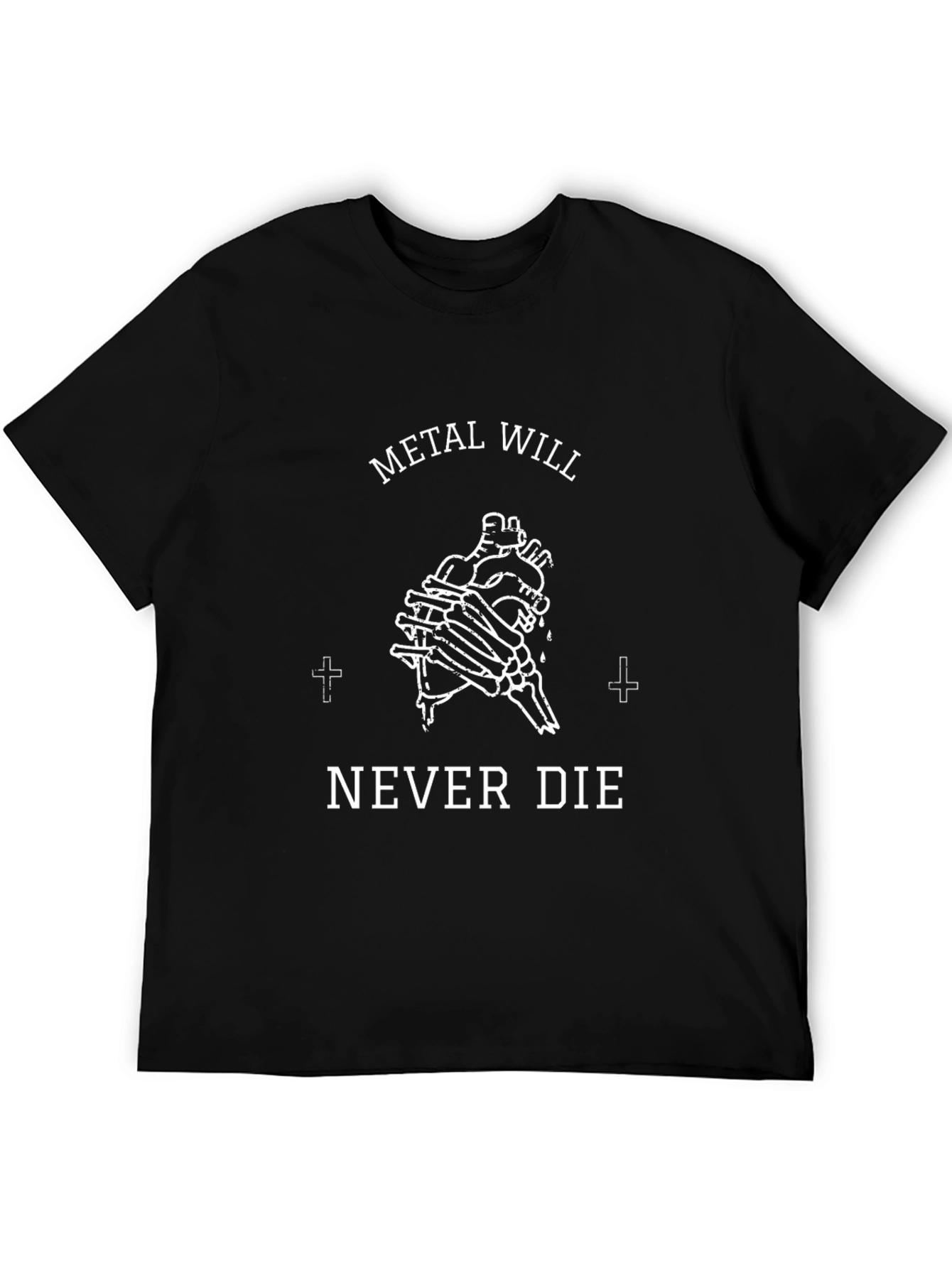 Camiseta Negra Metal Will Never Die