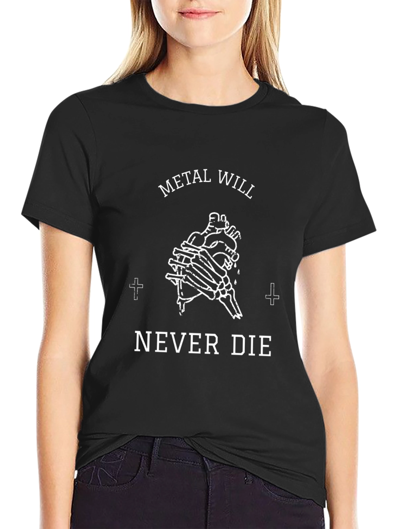 Camiseta Negra Metal Will Never Die