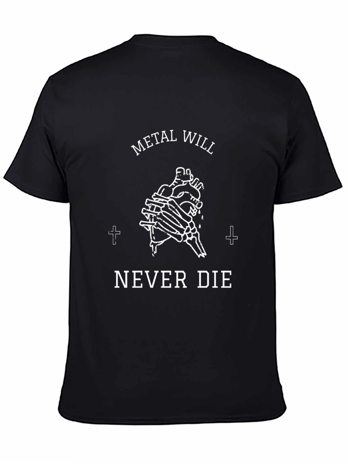 Camiseta Negra Metal Will Never Die