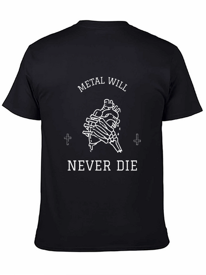 Camiseta Negra Metal Will Never Die