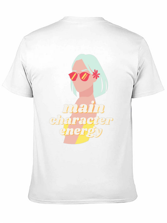 Camiseta Negra Main Character Energy