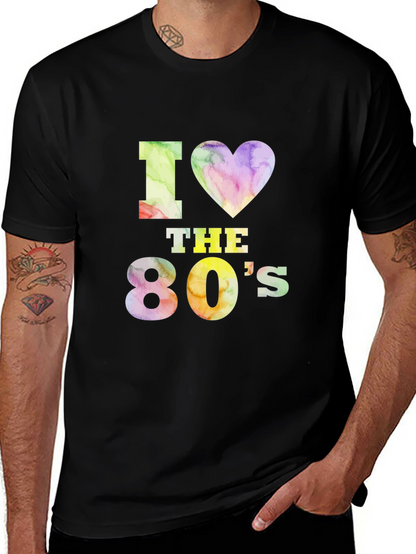 Camiseta Negra I Love the 80s