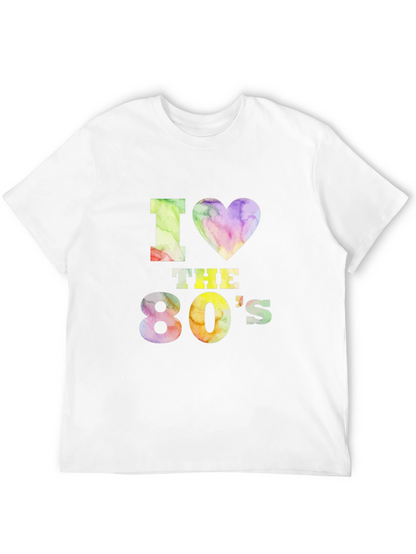 Camiseta Negra I Love the 80s