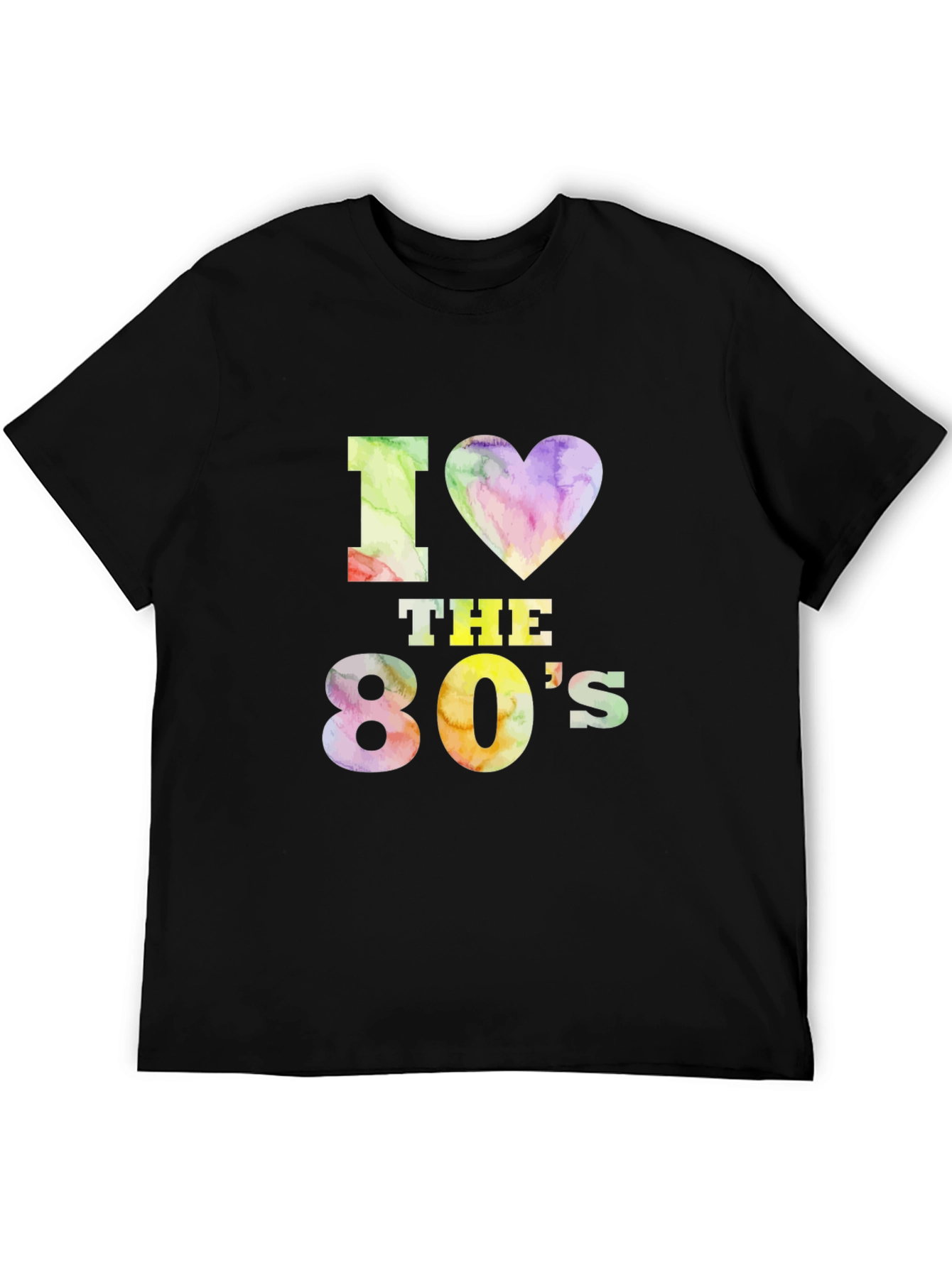 Camiseta Negra I Love the 80s