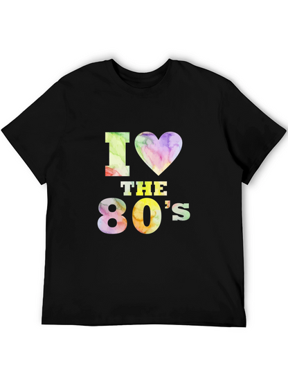 Camiseta Negra I Love the 80s