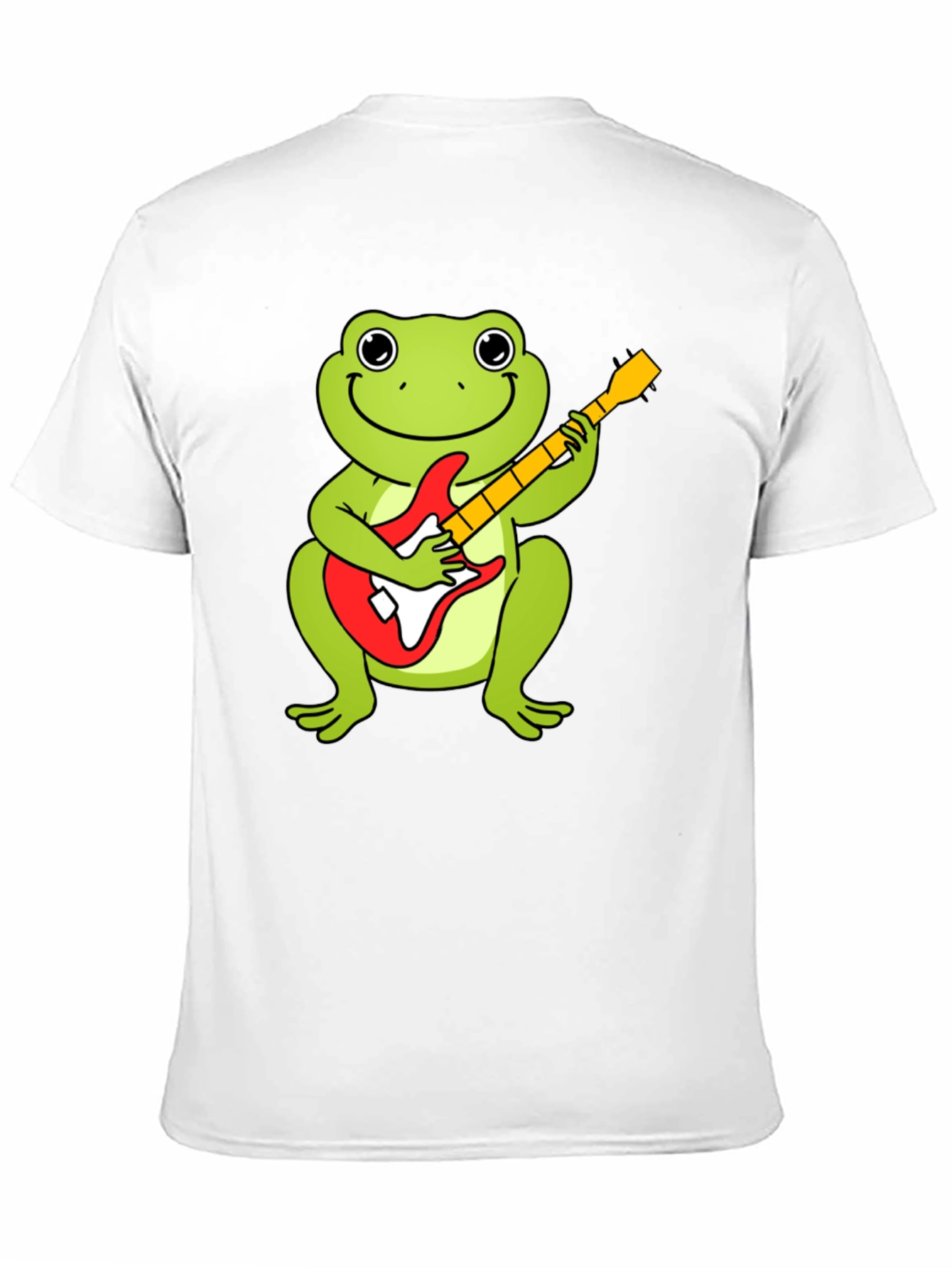 Camiseta Negra con Rana Guitarrista