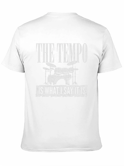 Camiseta Negra The Tempo para Músicos