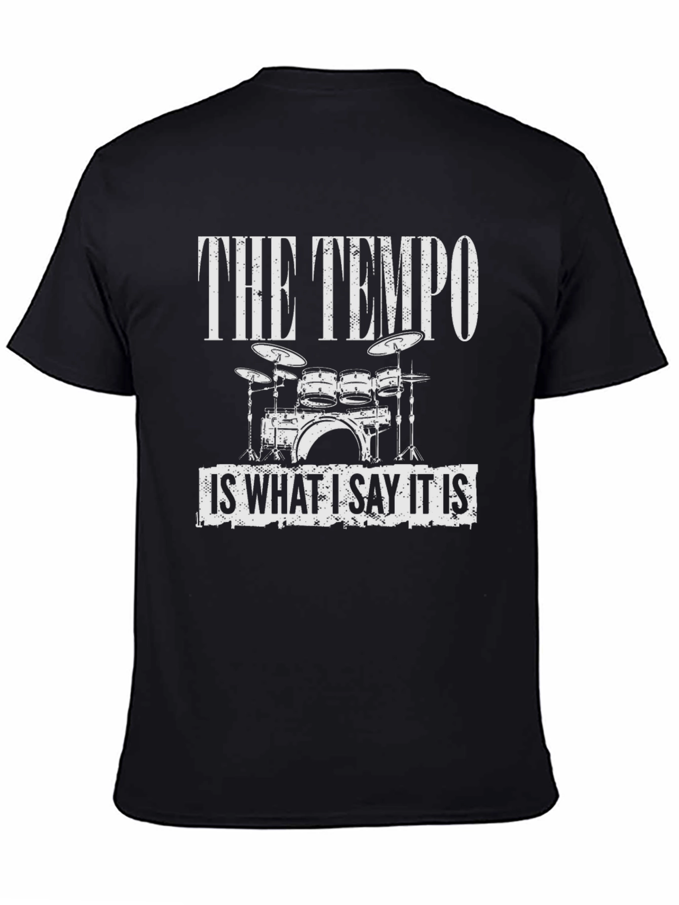 Camiseta Negra The Tempo para Músicos