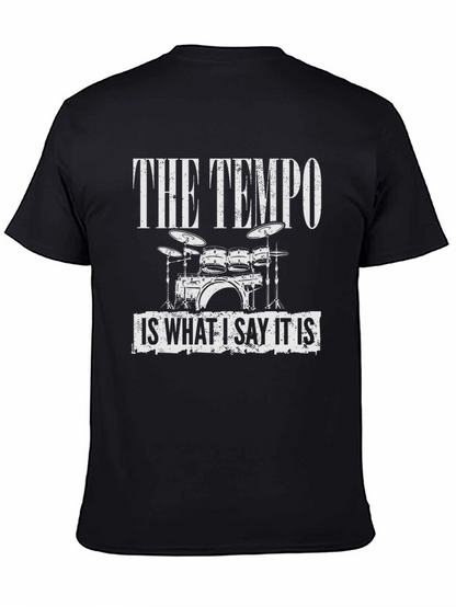 Camiseta Negra The Tempo para Músicos