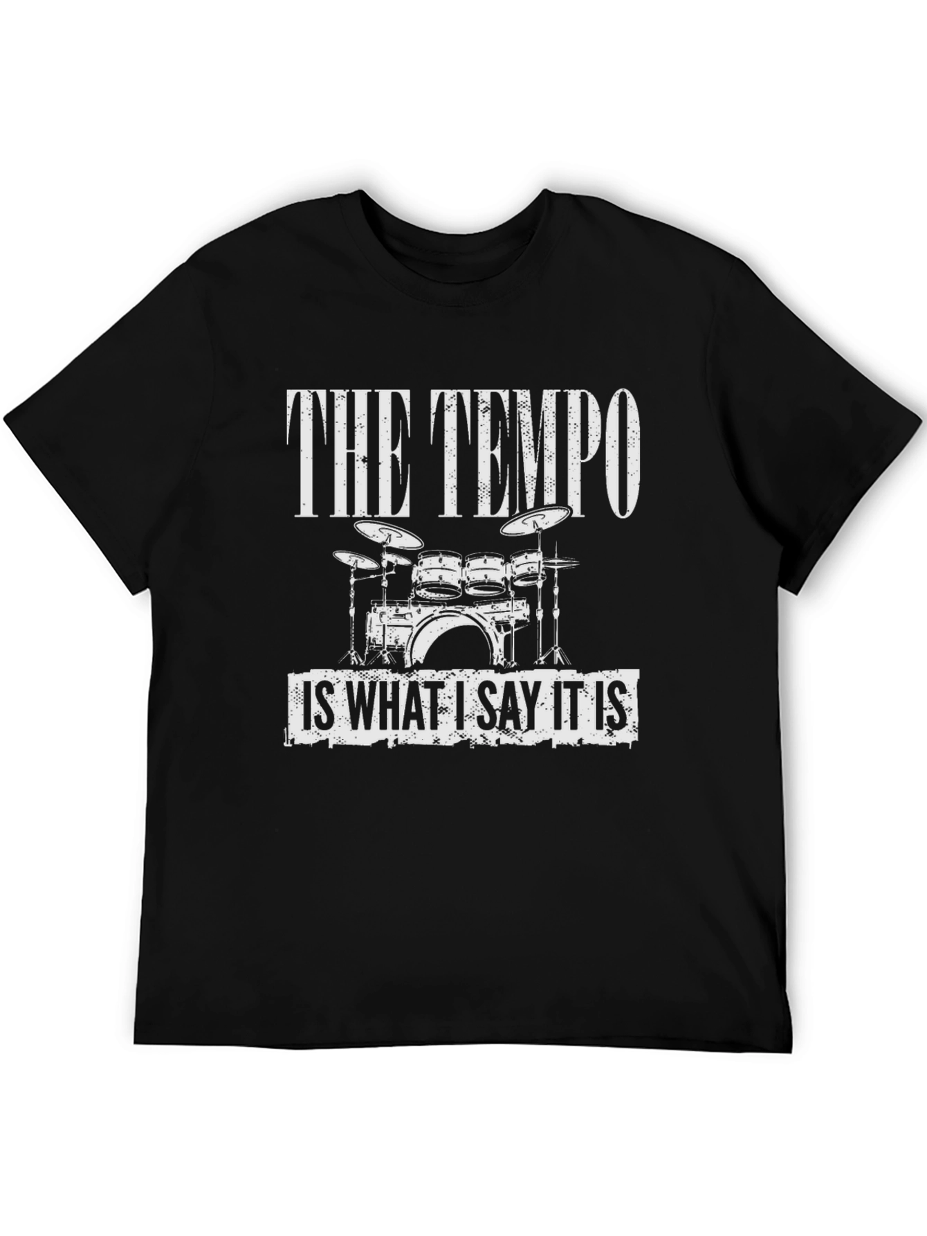 Camiseta Negra The Tempo para Músicos