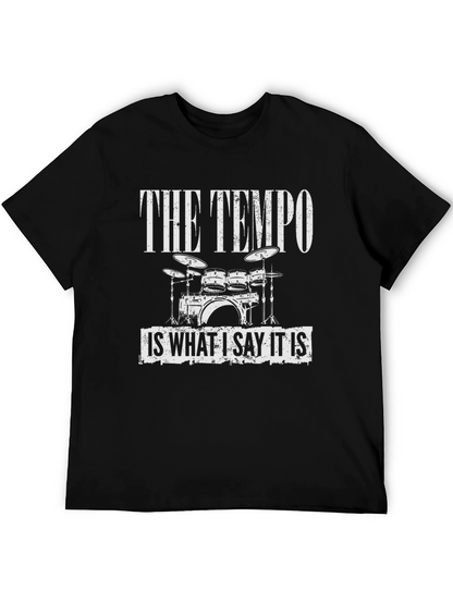 Camiseta Negra The Tempo para Músicos