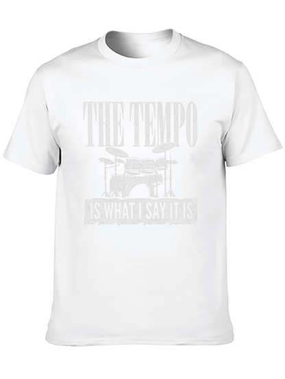 Camiseta Negra The Tempo para Músicos