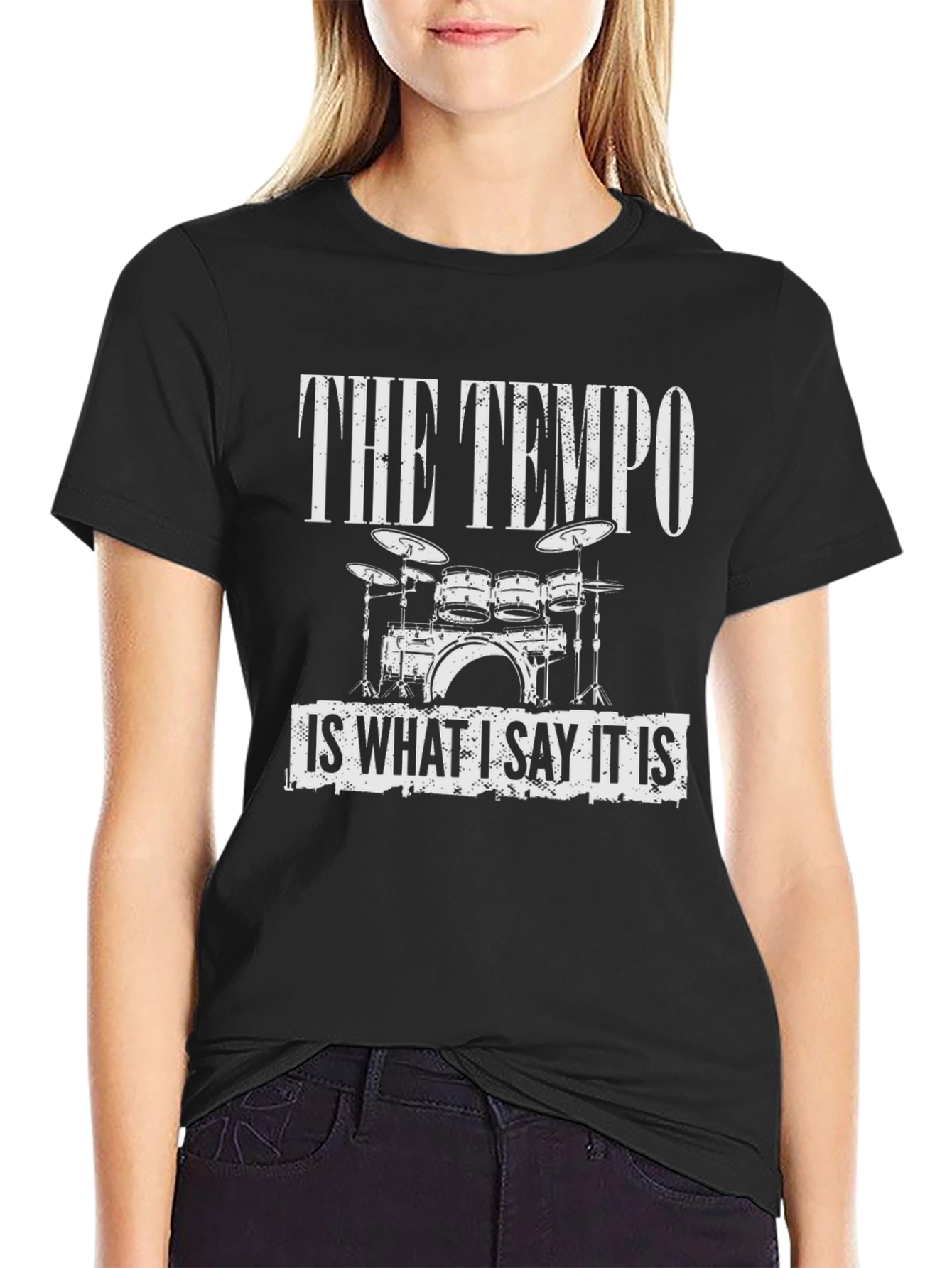 Camiseta Negra The Tempo para Músicos