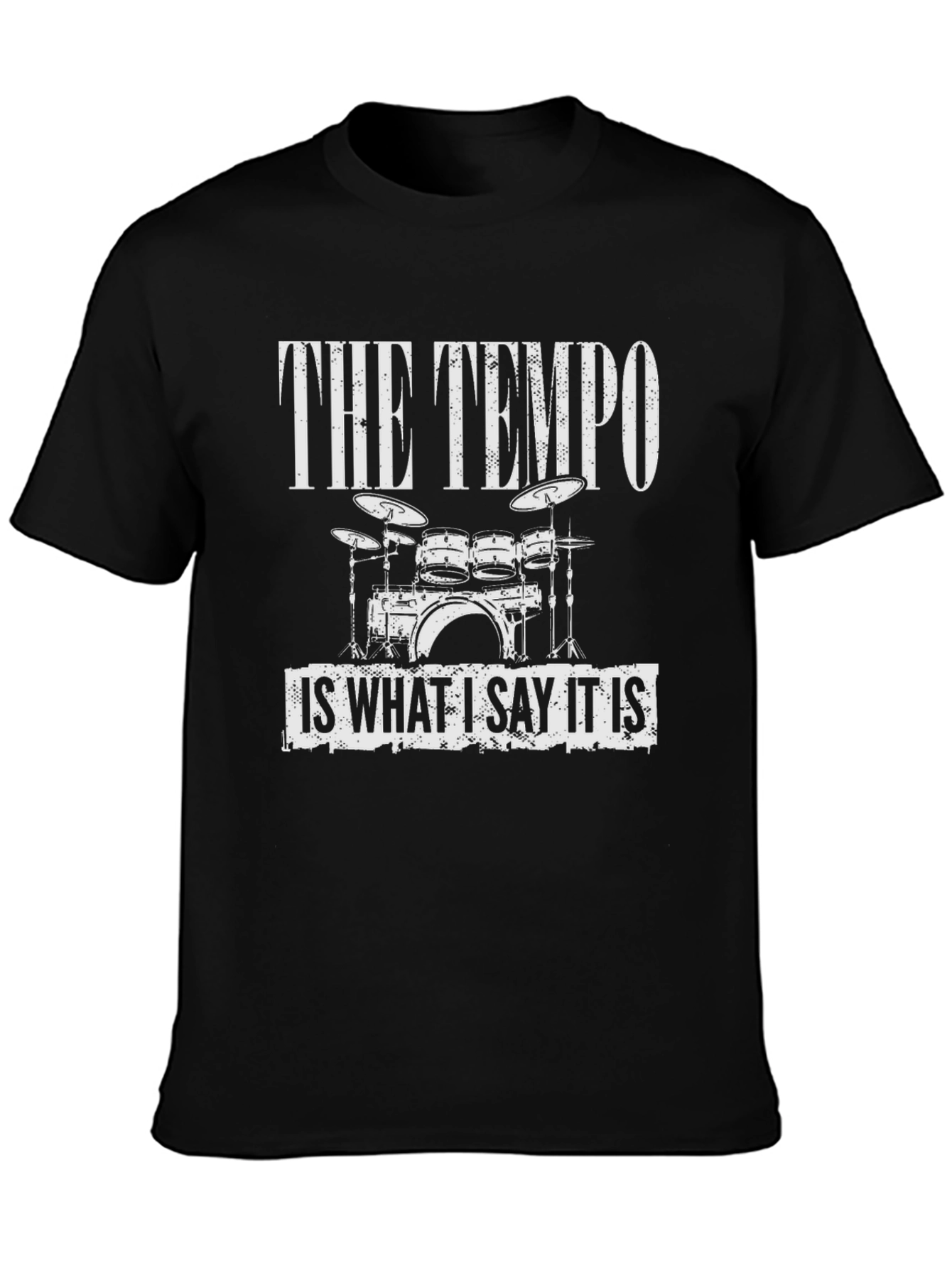 Camiseta Negra The Tempo para Músicos