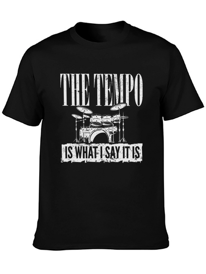 Camiseta Negra The Tempo para Músicos