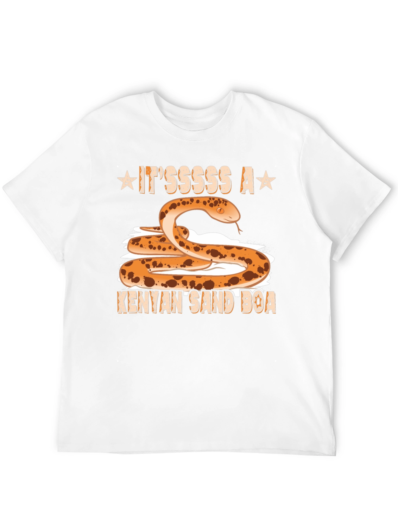 Camiseta Negra con Diseño de Boa de Arena Keniana