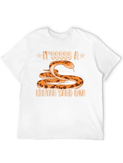 Camiseta Negra con Diseño de Boa de Arena Keniana